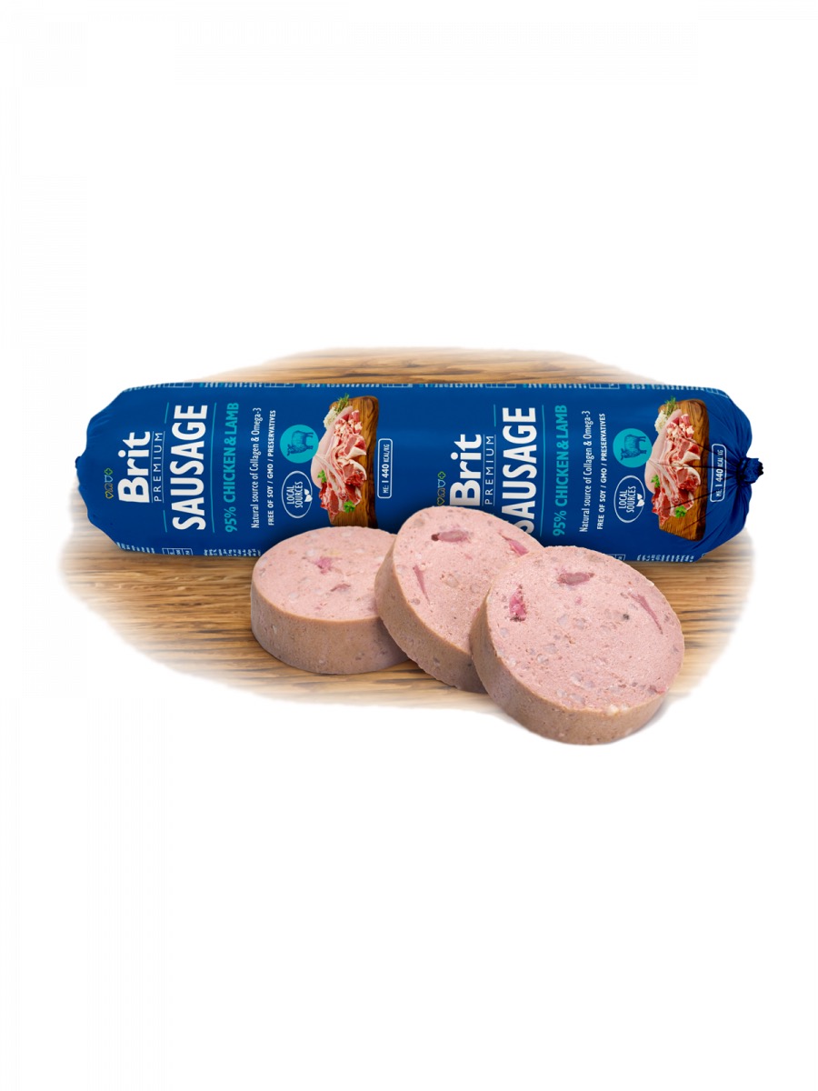 Brit Premium Chicken & Lamb vorst koertele 800g