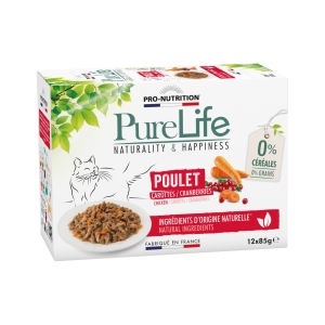 Pro-Nutrition PureLife kana ja porgand konserv kassile 12x85g