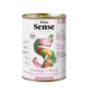 Dibaq Sense Rabbit & Turkey konserv koertele 380g