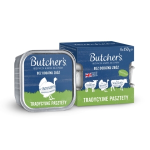 Butcher's Original pasteet koertele lammas/kalkun/veis 150g x 4tk