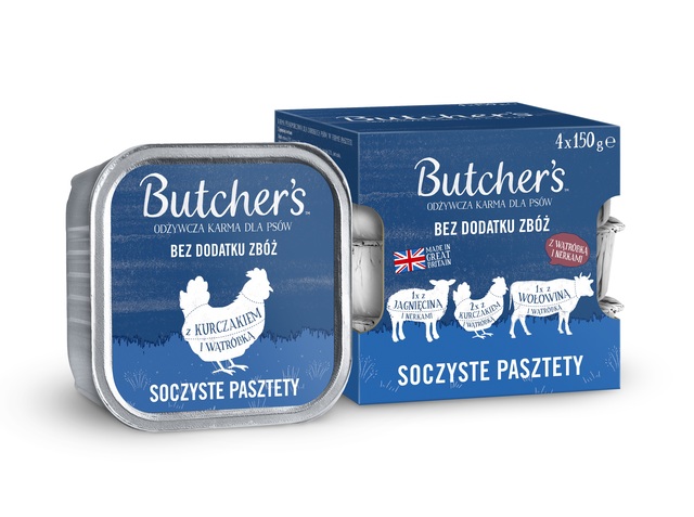 Butcher's Original pasteet koertele lammas/kana/veis 150g x 4tk