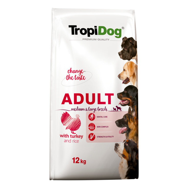 TropiDog Premium Turkey with Rice koertoit 12kg