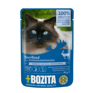 Bozita Indoor & Sterilised Reindeer in Sauce 12x85g