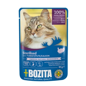 Bozita Indoor & Sterilised Turkey in jelly 12x85g