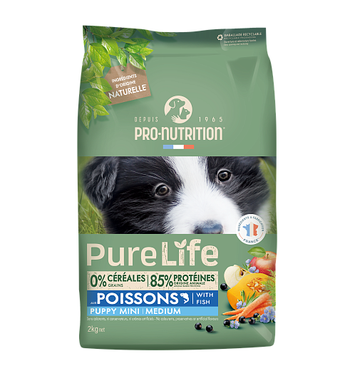 Pro-Nutrition PureLife Puppy Mini/Medium  Fish 2kg