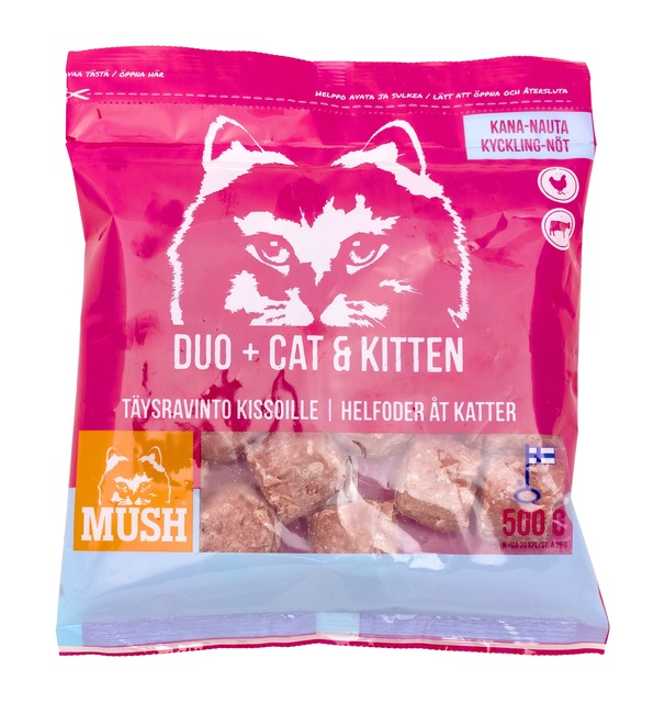 Mush Duo+ kassi täissööt kana/veis 500g