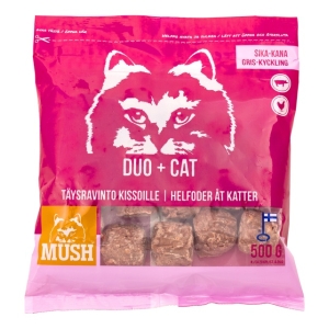 Mush Duo+ täissööt kassidele siga/kana 500 g