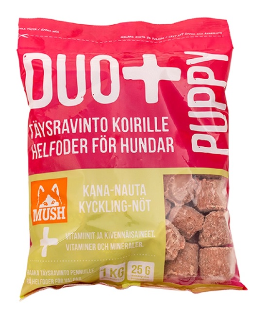 Mush Duo+ kutsika täissööt kana/veis 1kg