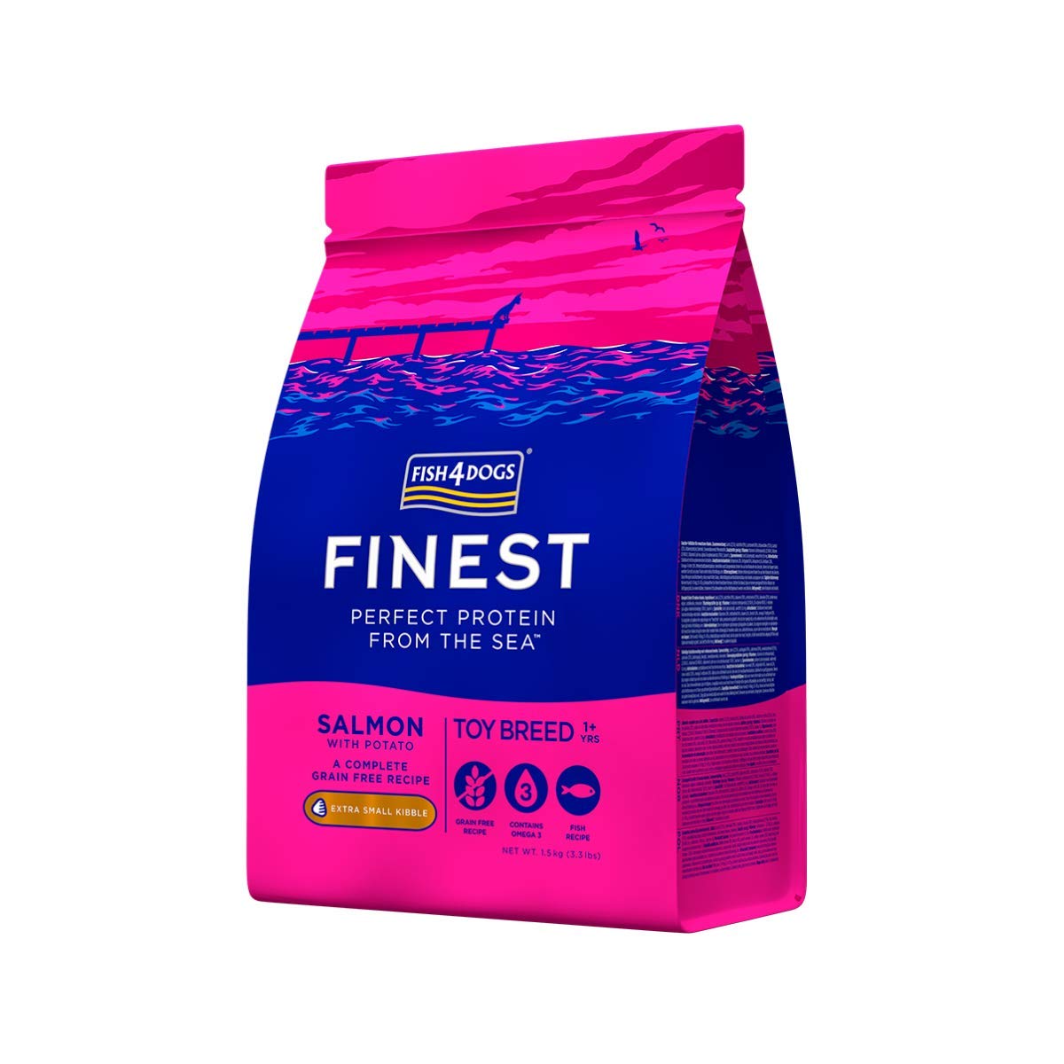 Fish4Dogs koera täissööt Finest extra/väike graanul lõhe/kartul 1,5kg
