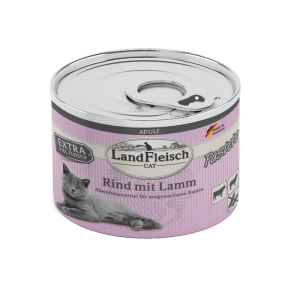 LandFleisch Cat Pastete Rind mit Lamm / Veis & Lammas 195g