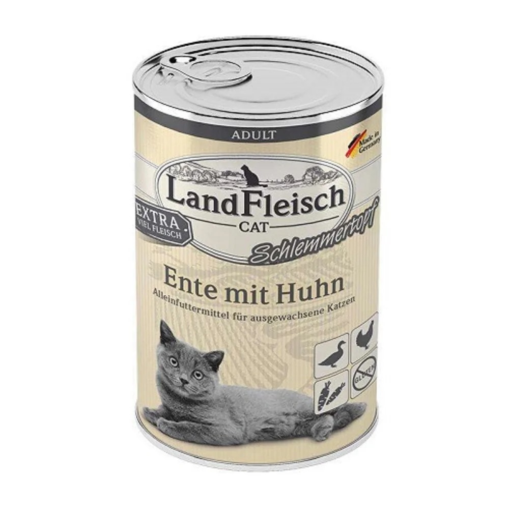 LandFleisch Cat Schlemmertopf Ente mit Huhn / Part & Kana 400g