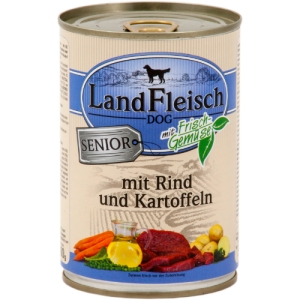 LandFleisch Dog Senior Rind & Kartoffeln / Veis & Kartul  400g