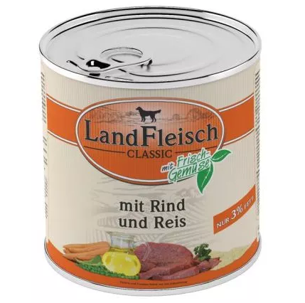 LandFleisch Dog Pur Rind & Reis extra mager / Veis & Riis 800g