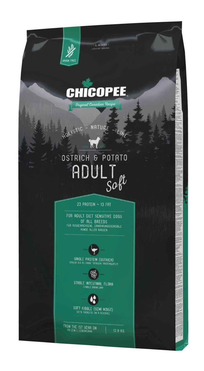 Chicopee HNL Soft Maxi Adult Ostrich & Potato koeratoit 12kg