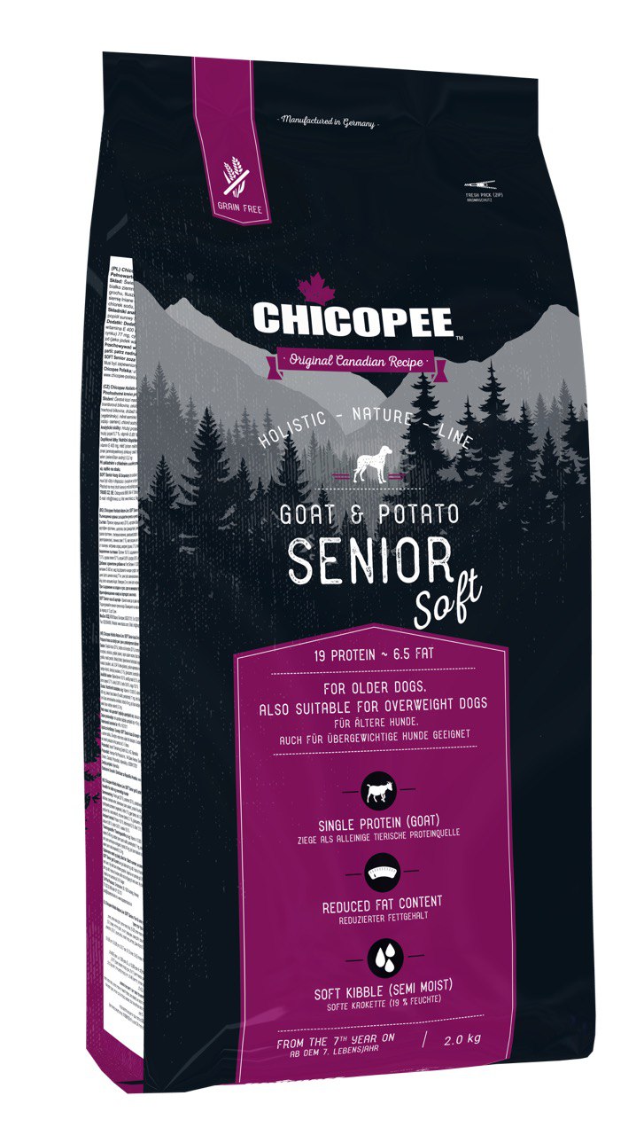 Chicopee HNL Soft Senior Goat & Potato koeratoit 2kg