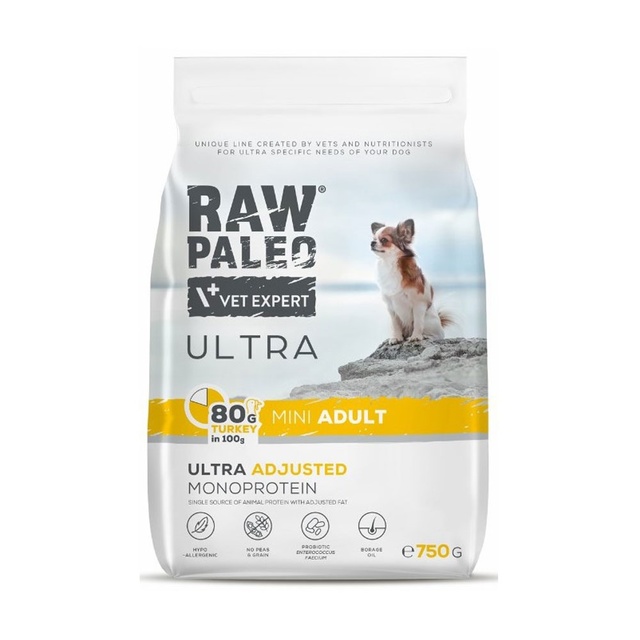 RAW PALEO KOERA TÄISSÖÖT ULTRA MINI KALKUN 750G