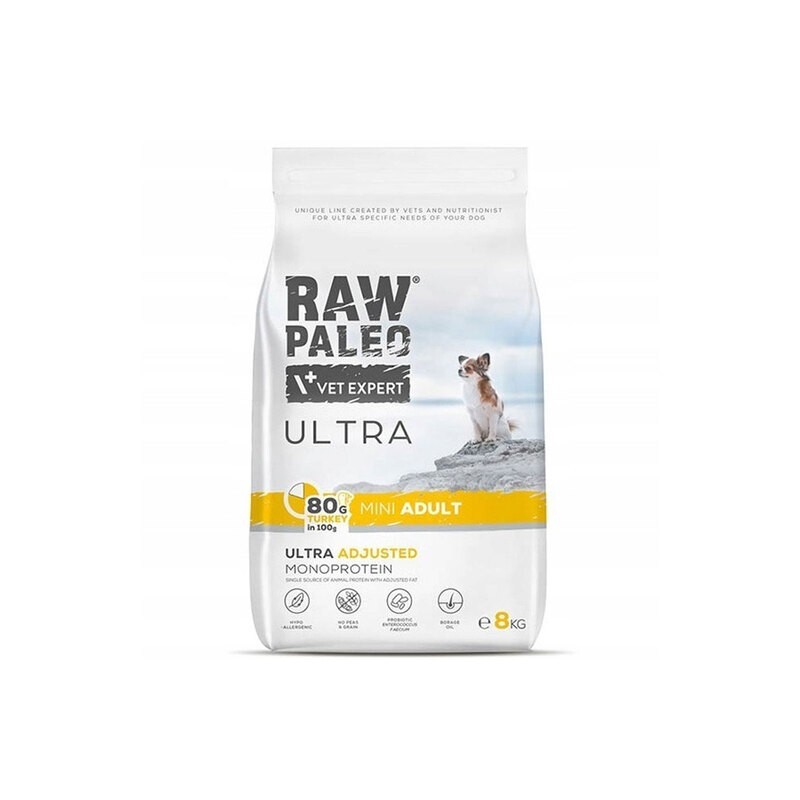 RAW PALEO KUTSIKA TÄISSÖÖT ULTRA MINI KALKUN 8KG