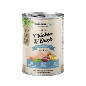 Chicopee Junior Pure Chicken & Duck konserv kutsikatele 400g