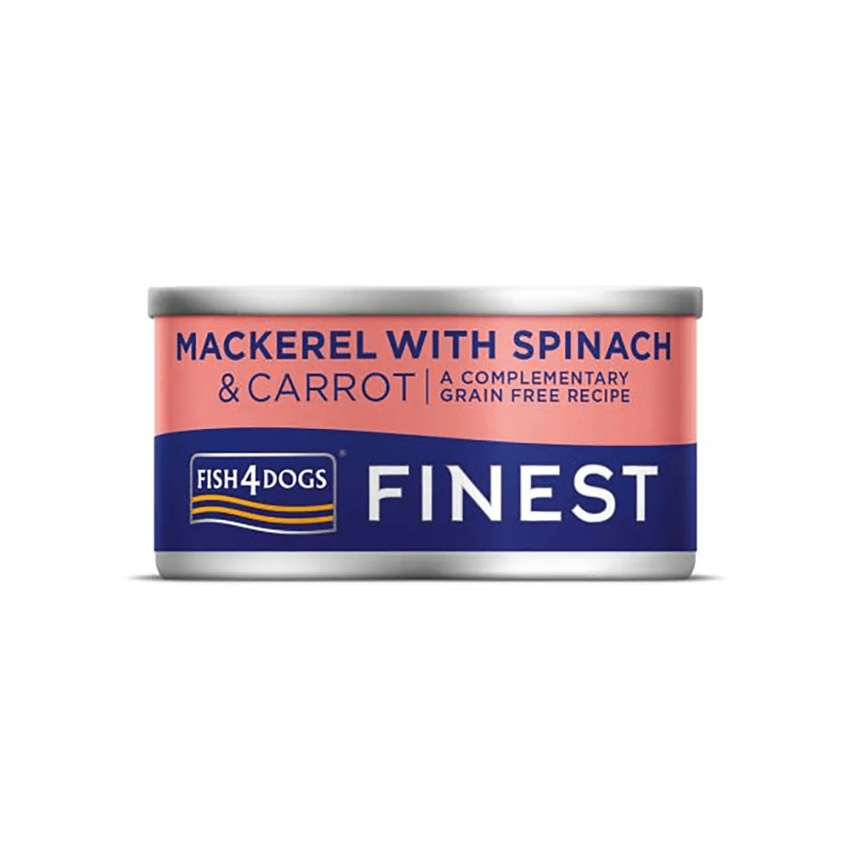 Fish4Dogs konserv koertele makrelli, porgandi ja spinatiga 85 g