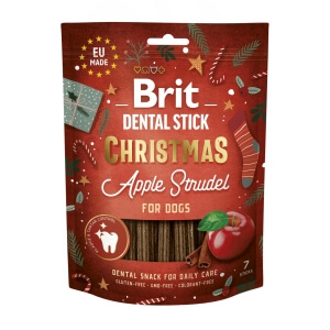 Brit Dental Stick Christmas närimispulgad koertele 7tk 250g