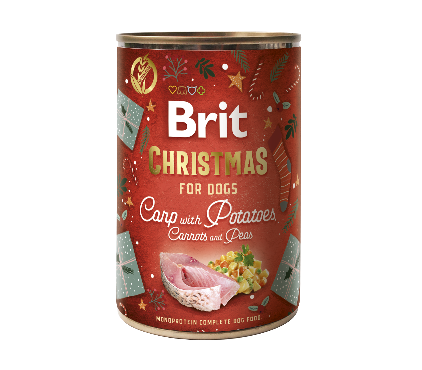 Brit Care Mono Protein Christmas konserv koertele 400g