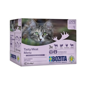 Bozita Chunks in Sauce with Meat Multibox 12x85g