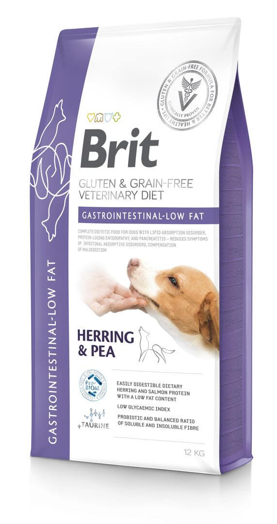 Brit Veterinary Diet Gastrointestinal - Low Fat erisööt koertele 12kg