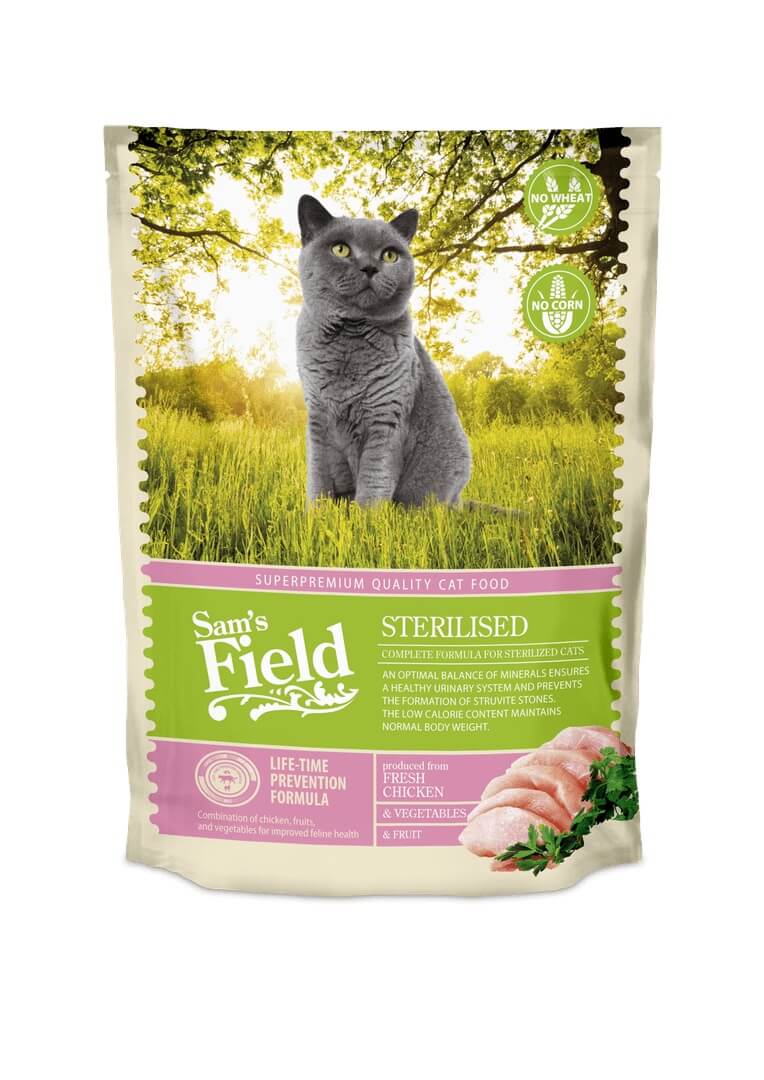 Sam’s Field Sterilised kassitoit 0,4kg