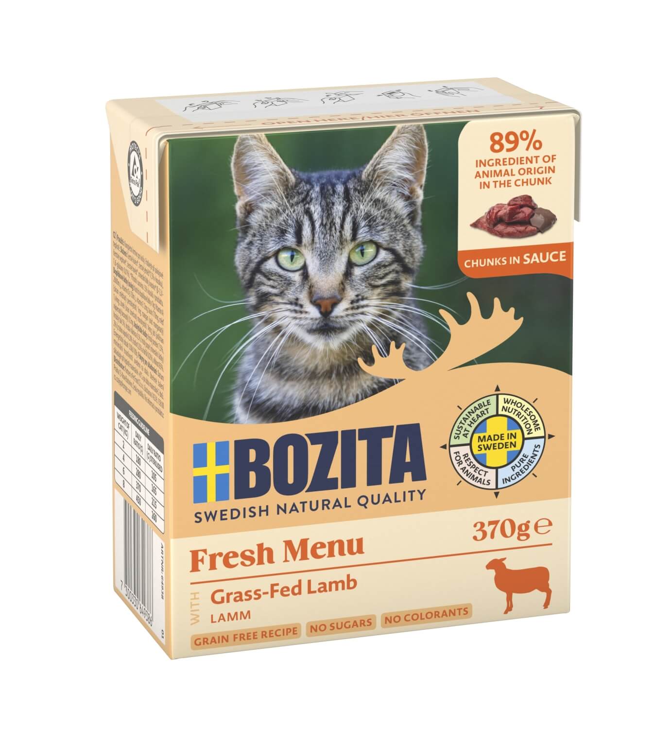 Bozita Chunks in Sauce with Lamb 6x370g