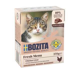 Bozita Chunks in Sauce with Chicken Liver 6x370g