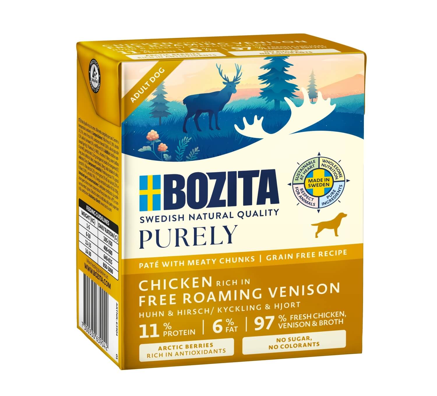 Bozita Purely Chicken & Venison 6x370g