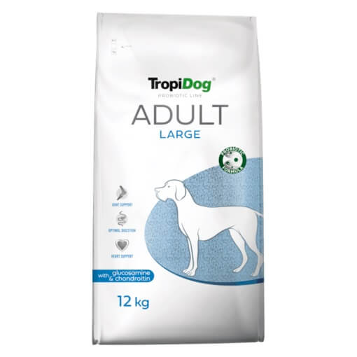 TropiDog Adult Large Probiotic Line koertoit 12kg