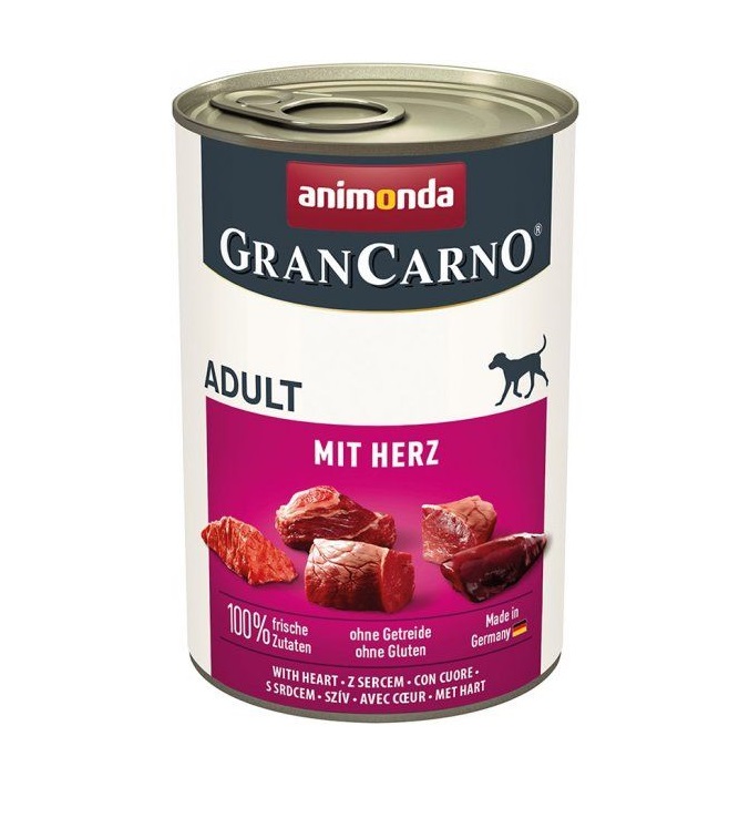 ANIMONDA GranCarno Dog adult loomaliha+südamed 400g