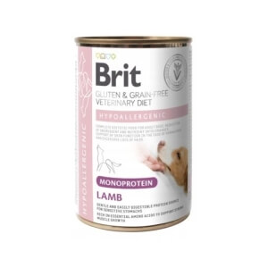 Brit Veterinary Diet Hypoallergenic Monoprotein Lamb konserv koerale 400g