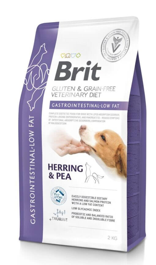 Brit Veterinary Diet Gastrointestinal - Low Fat erisööt koertele 2kg