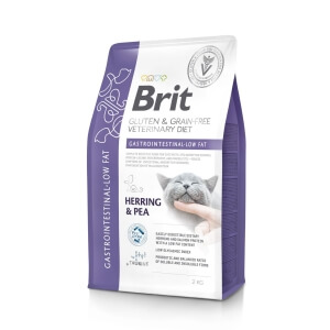 Brit Veterinary Diet Gastrointestinal - Low Fat erisööt kassidele 2kg