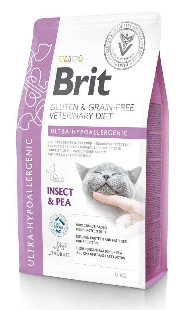 Brit Veterinary Diet Ultra-Hypoallergenic erisööt kassidele 5kg