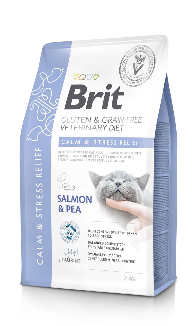 Brit Veterinary Diet Calm & Stress Relief erisööt kassidele 2kg