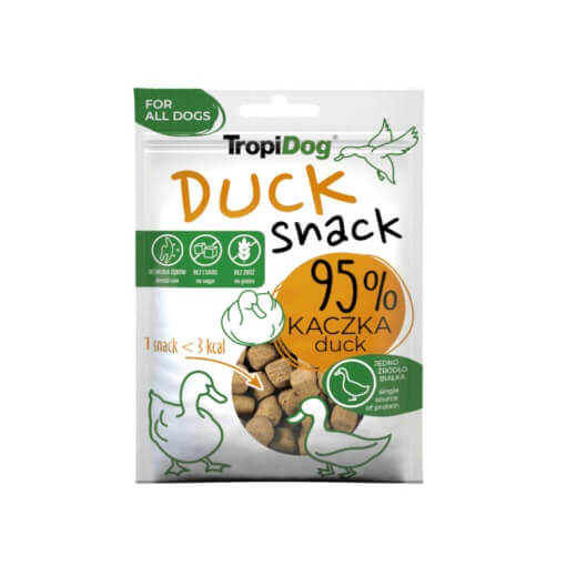 TropiDog Duck Snack koeramaius 70g