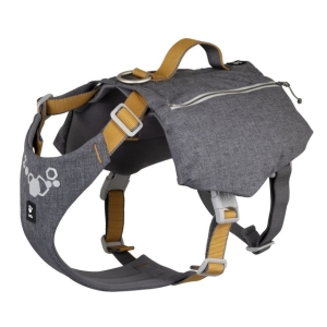 Hurtta Expedition Pack Eco matkatraksid taskutega 46-65cm, must