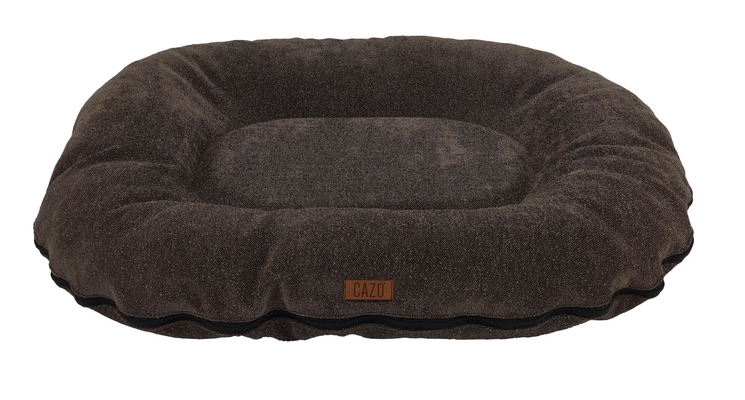 Cazo Oval Bed Reda pruun pesa koertele 90x120x16cm