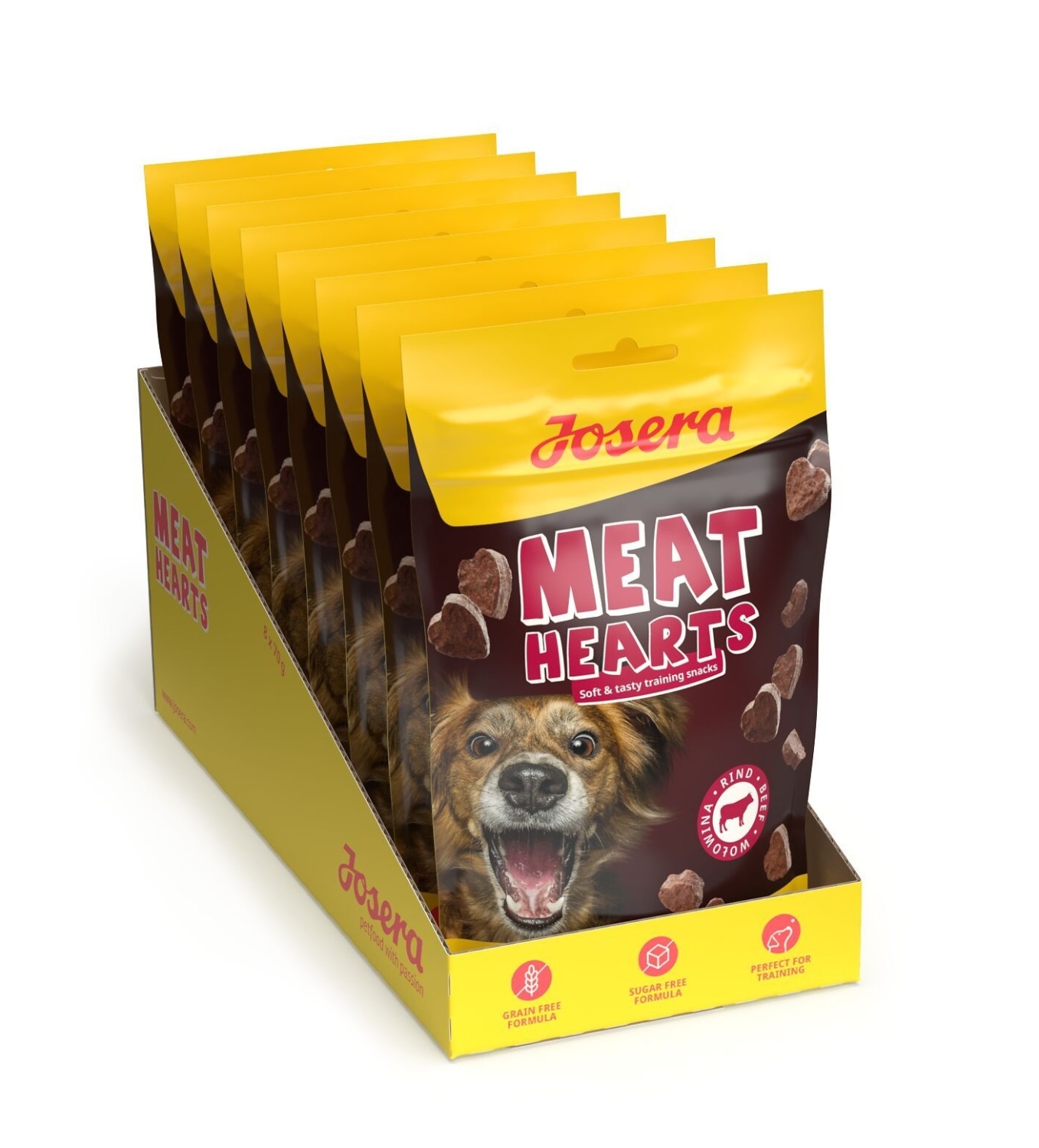 Josera Meat Hearts Beef 8x70g