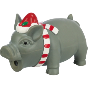 Игрушка для собак Xmas pig, latex, 16 cm