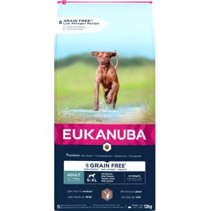 EUKANUBA Adult с олениной всем собакам беззерновой 12 кг