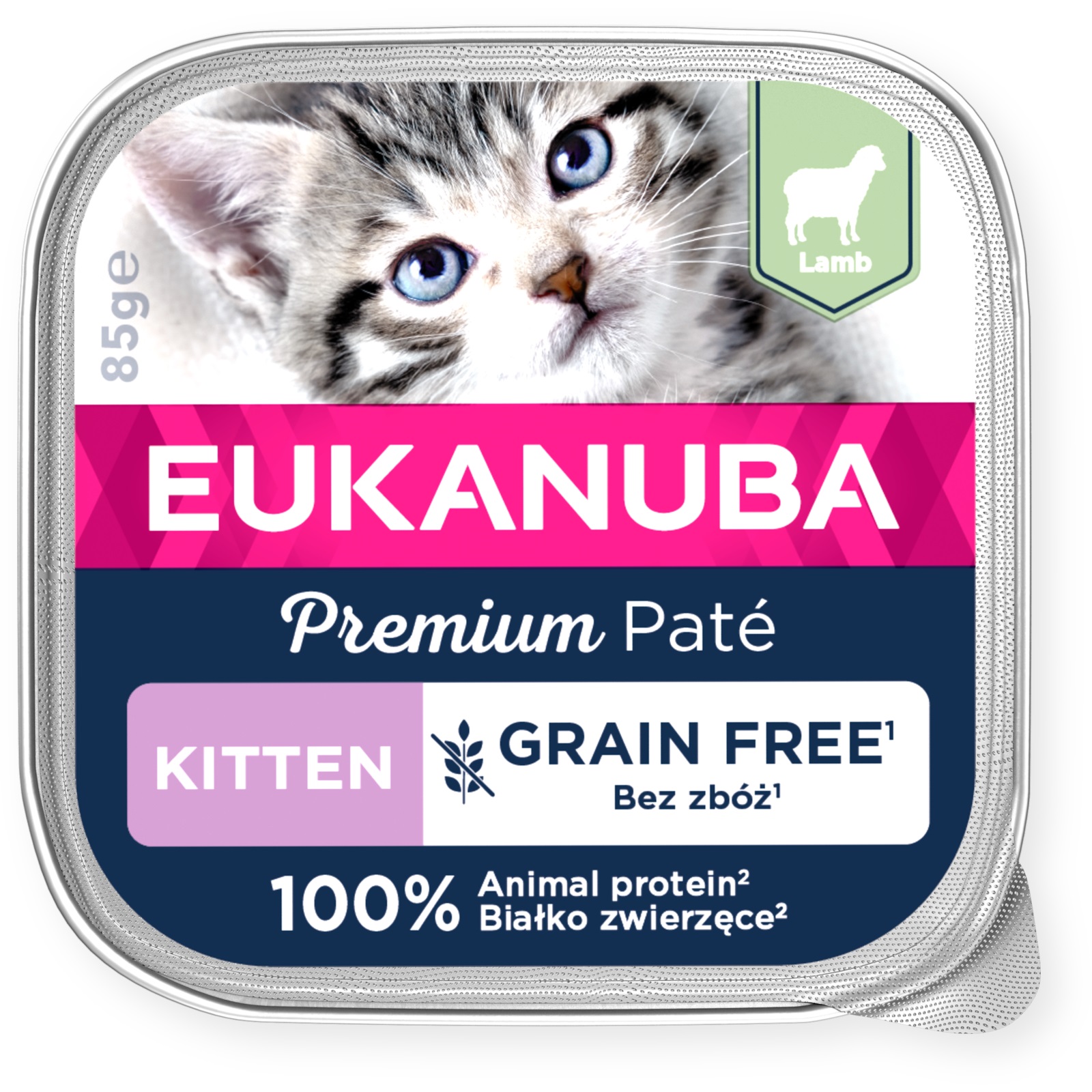 EUKANUBA Kitten с бараниной влажный корм для котят 85 г