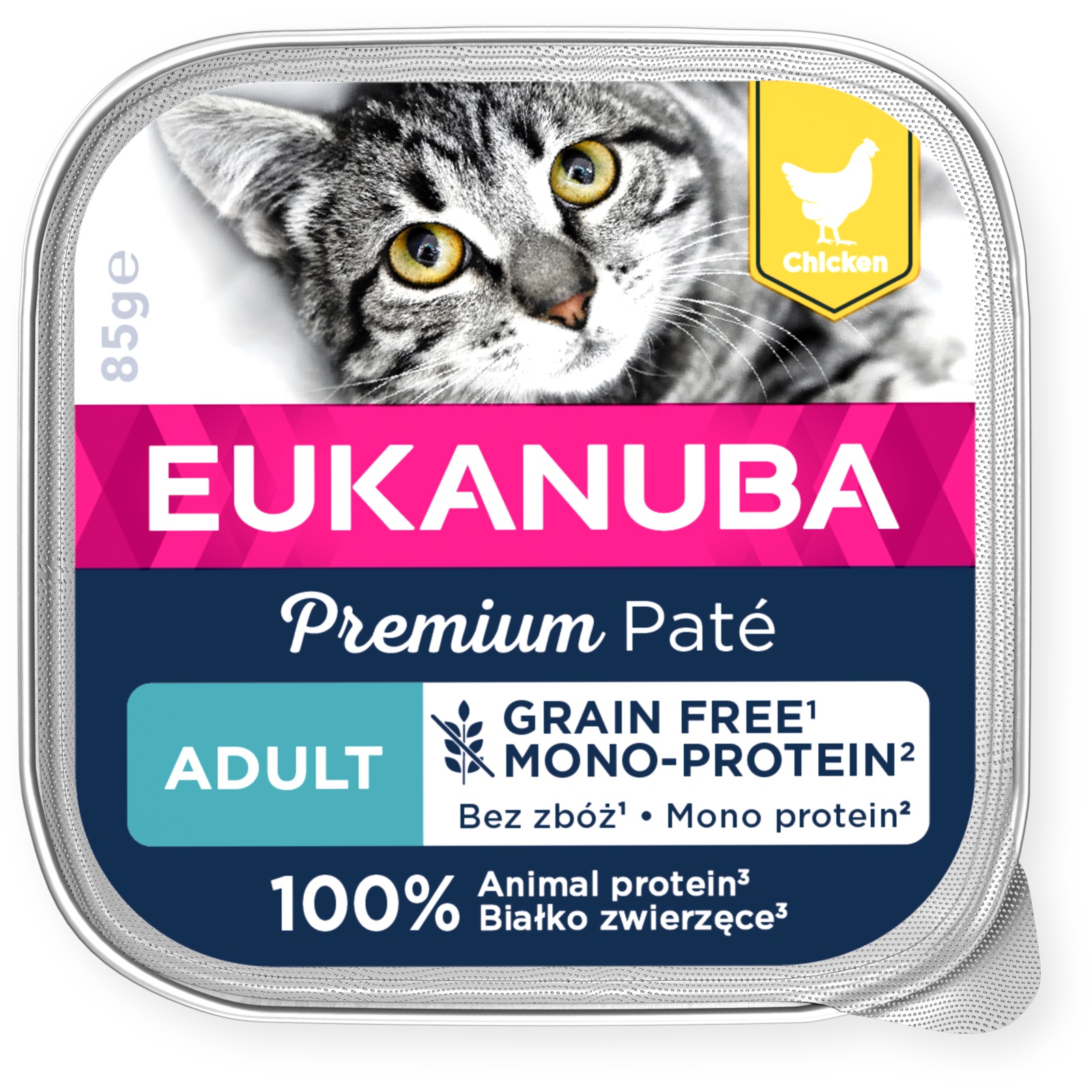 EUKANUBA Adult Mono-Protein с курицей влажный корм для кошек 85 г