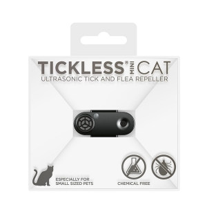 TICKLESS MINI CAT Ультразвуковой кулон против клещей и блох, черный