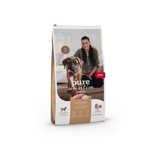 Mera Pure Sensitive Junior kuivtoit koertele Kalkun&Riis 1kg