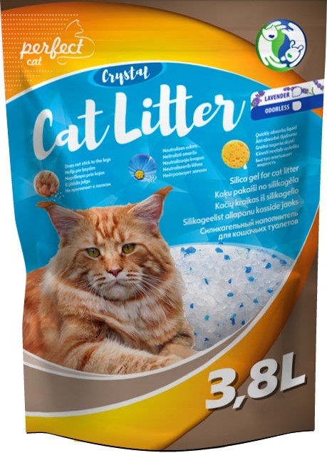 Наполнитель для кошачьего туалета Silica Gel Grystal Cat 3,8Л