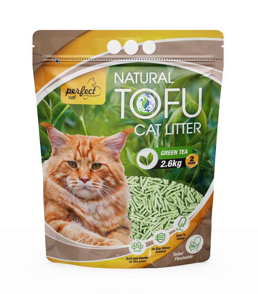 Наполнитель для кошачьего туалета Tofu Green Tea 6Л/2.6кг